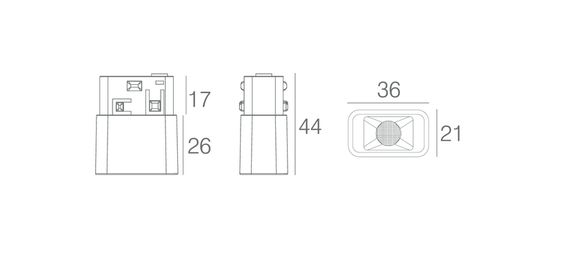 Светильник 2W 24&deg; Osram 150LM 3000К/4000К (ALMG-P02 2W BK)