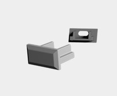Заглушка без отверстия для профиля LP1608B1 (LP1608B9)