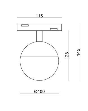 Светильник шар 7W 120&deg; Osram2835 560LM 3000К/4000К (ALMG-M21 BK)