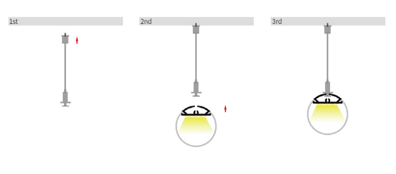 LED-профиль ALUMLED подвесной LO3030 с рассеивателем, 2 метра