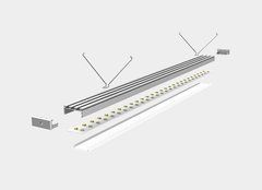 LED-профиль ALUMLED врезной LT2610 с рассеивателем, 2 метра