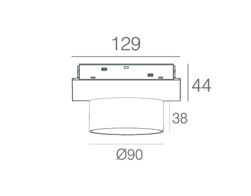 Светильник  8W 80&deg; CREE 530LM CCT (ALMG-P105 8W CCT BK)