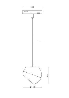 Светильник подвесной 12W 38&deg;/60&deg; CREE1507 960LM 3000К/4000К (ALMG-M25 BK/WH)