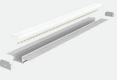 LED-профиль ALUMLED врезной LP6214 с рассеивателем, 2 метра