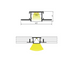 LED-профиль ALUMLED врезной LP6214 с рассеивателем, 2 метра