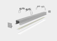 LED-профиль ALUMLED врезной LT46251 с рассеивателем, 2 метра