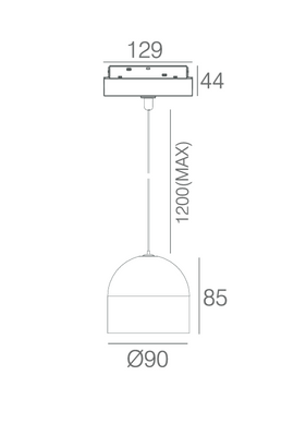 Светильник подвесной 8W 80&deg; CREE 530LM CCT (ALMG-P90 8W CCT WH)