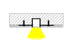 LED-профиль ALUMLED под шпаклевку LD5414 с рассеивателем, 2 метра