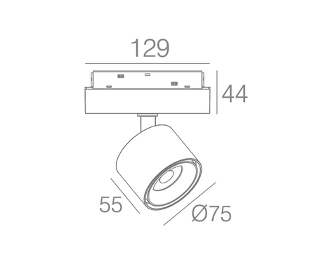 Светильник 10W 38&deg; CREE 800LM 4000K (ALMG-P75 10W 4K WH)