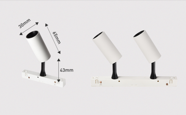 Светильник 2х3W 40&deg; CREE1304 240LM 3000К/4000К (ALMG-M03-2 WH)