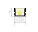 LED-профиль ALUMLED влагозащищенный IP65 (LW18121) с рассеивателем, 2 метра