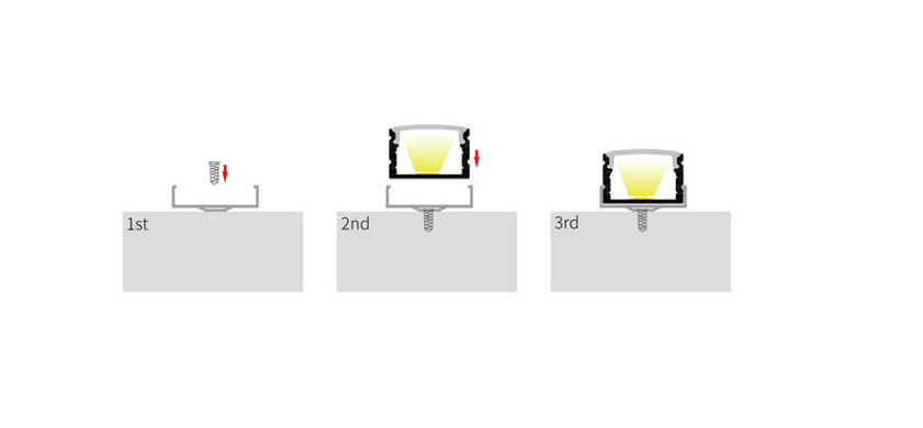 LED-профиль ALUMLED LP1813 с рассеивателем, 2 метра