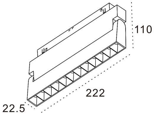 Светильник 12W 120&deg; Osram3030 960LM 3000К/4000К (ALMG-S102 12W BK)