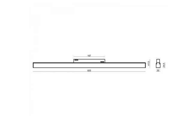 Светильник линейний 24W 120&deg; Osram2835 1920LM 3000К/4000К (ALMG-M07 24W BK)