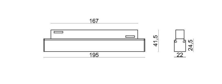 Светильник линейний 12W 30&deg; Osram3030 960LM 3000К/4000К (ALMG-M05 12W BK/WH)