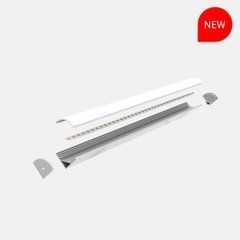 LED-профиль ALUMLED угловой LP1010C с рассеивателем, 2 метра