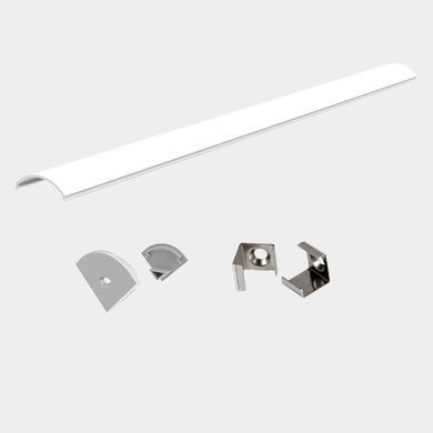 LED-профиль ALUMLED угловой LP1010C с рассеивателем, 2 метра